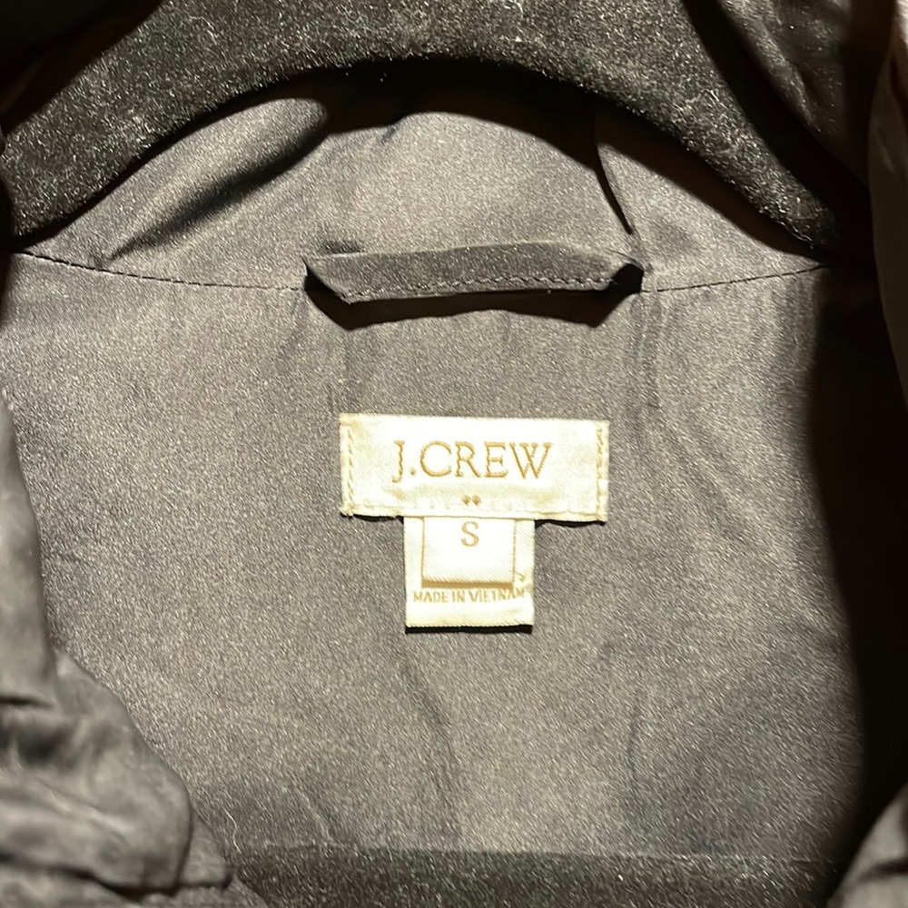 JCrew Black Puffer Vest